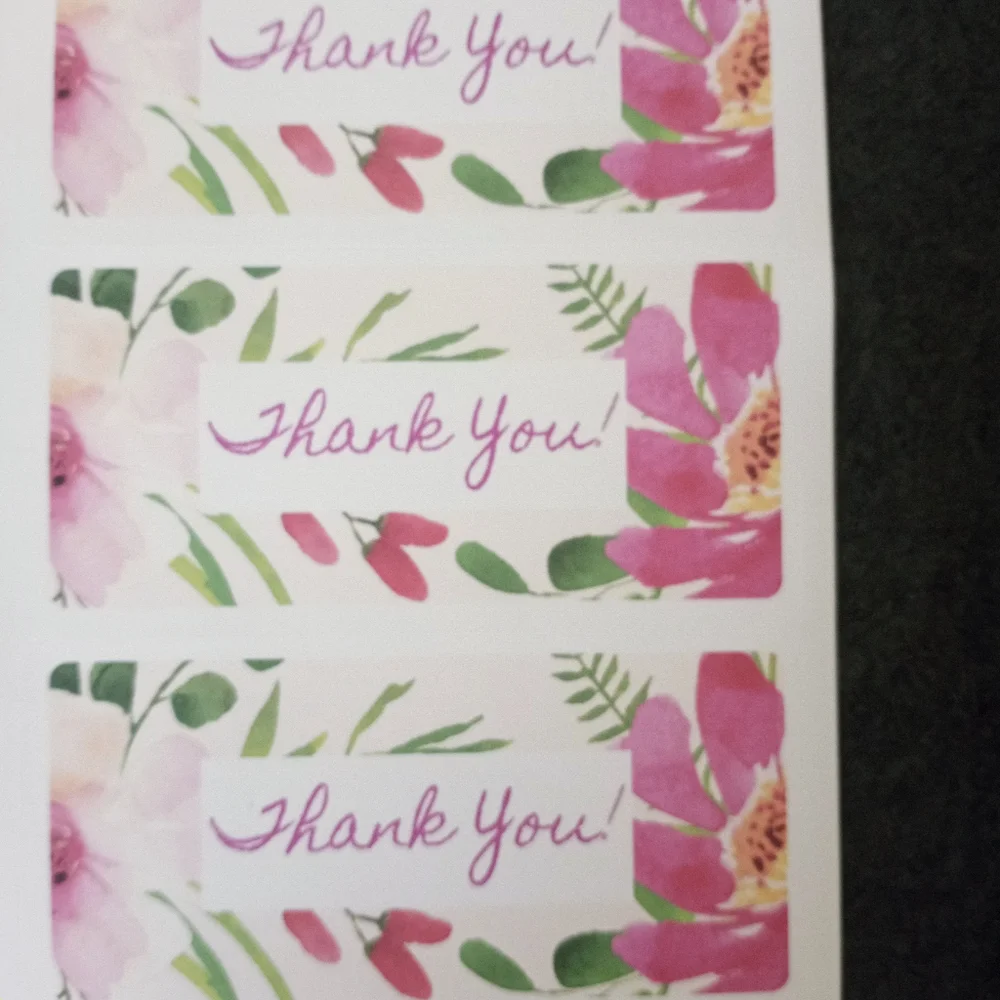 2x4in Thank You Stickers - Picture 3 of 3